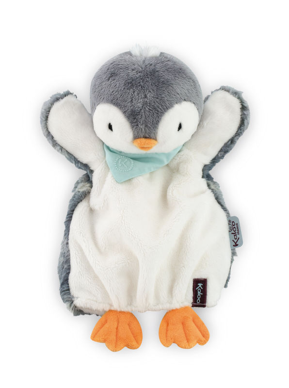  les amis pépit the penguin handpuppet grey white 